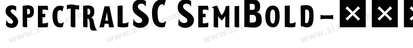 spectralSC SemiBold字体转换